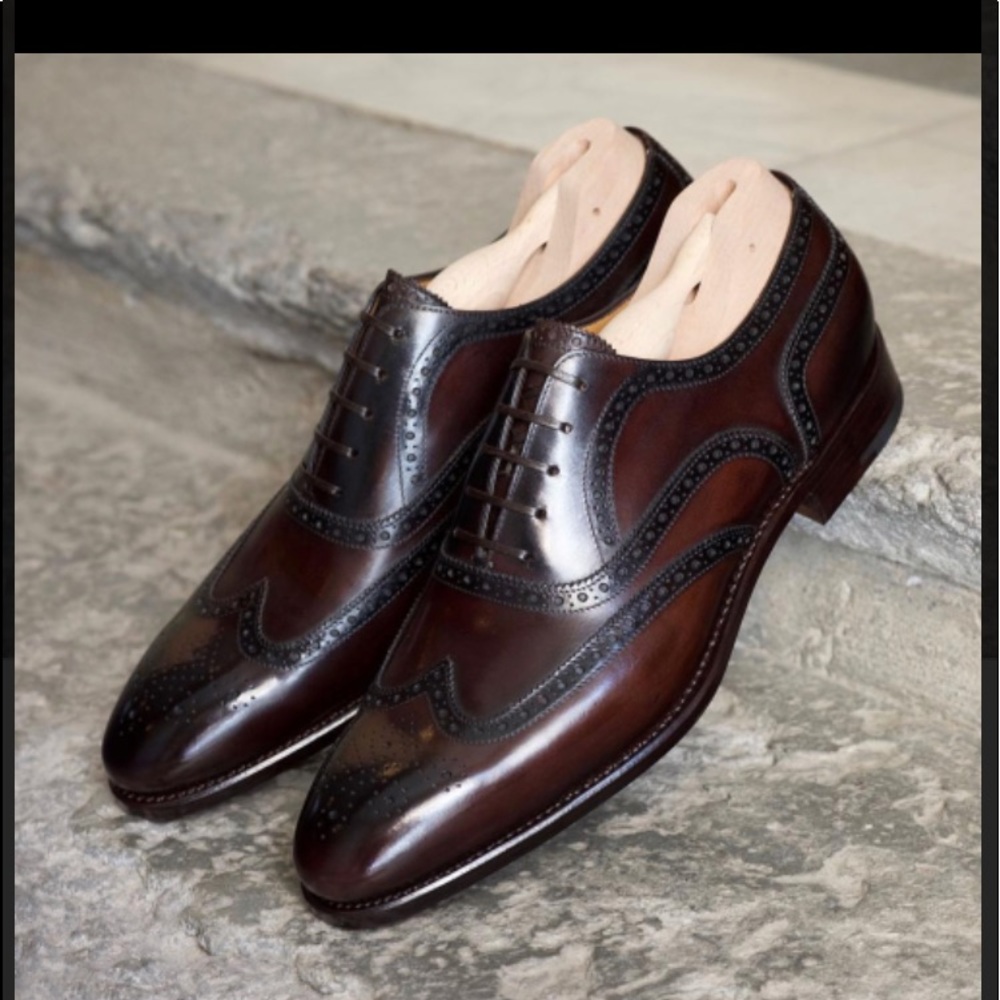 Paolo Scafora Dark Brown Shoes 9.5